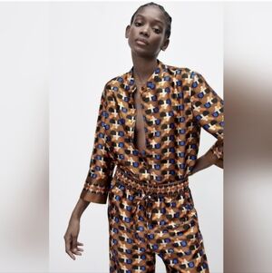 Stylish Geometric Print 2 Piece